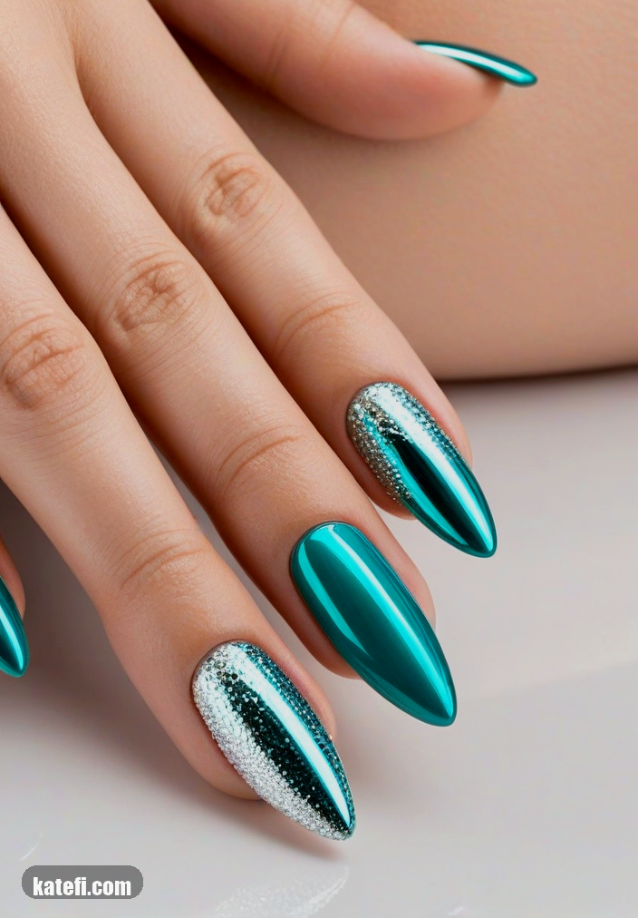 Velvet finish nails for a cozy autumn look
