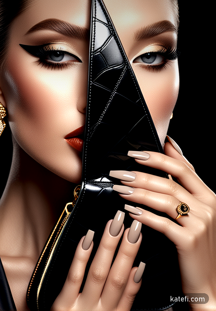 Velvet finish nails that add a touch of luxury to your look