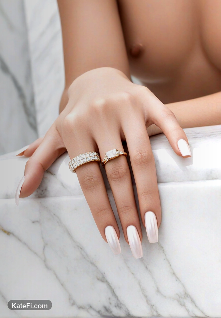 Versatile oval nails that complement any hand shape